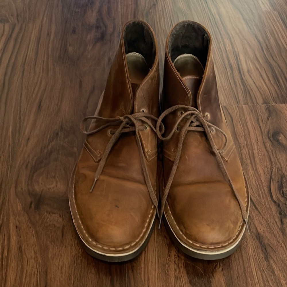 Clarks • Mens • 15522 • Brown • Genuine Leather • Chukka • Desert • Boot • 9.5 •
